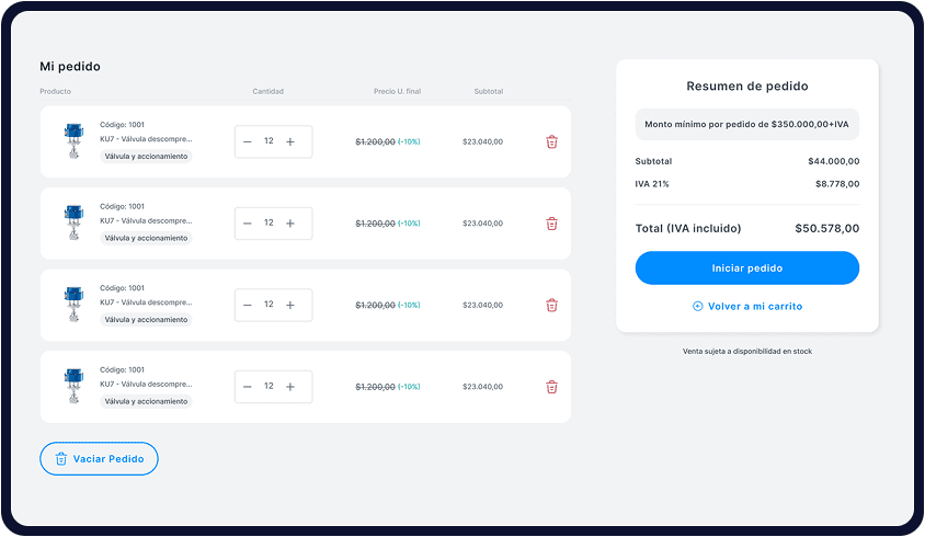 Interfaz de Gestión Desktop