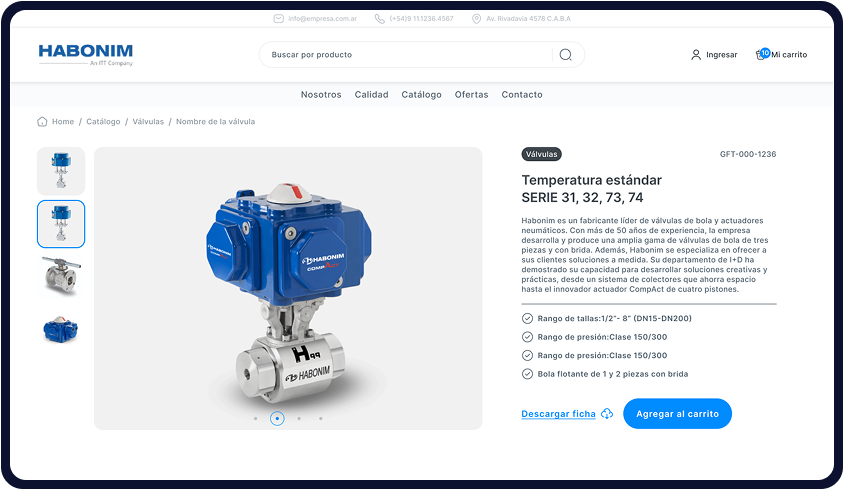 Interfaz de Gestión Desktop